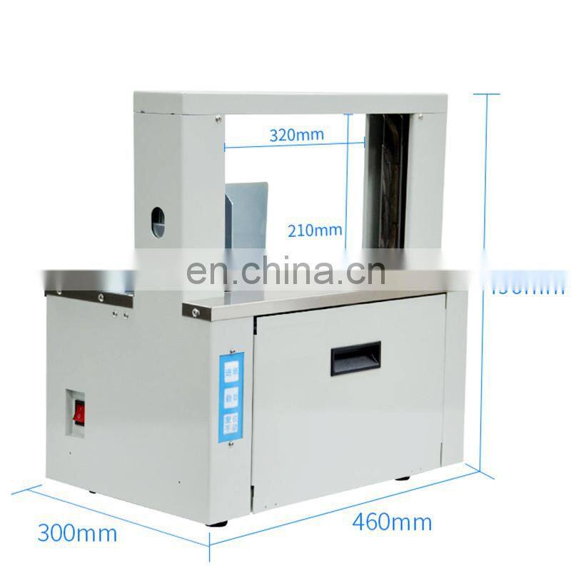 UT011 Table Top Hotmelt Opp Paper Tape Bundle Strapping Binding Machine for banknote money currency supermarket vegetable