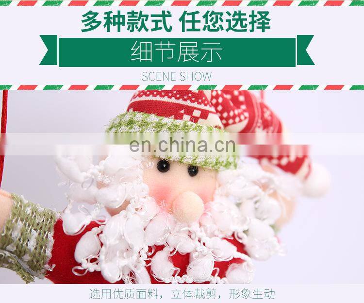 Merry Christmas Cute Santa Claus Snowman Door Hanging Christmas Tree Home Decor Ornaments Xmas Gift New Year Decoration