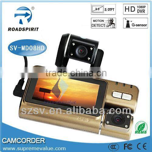 3.0 inch LCD TFT GPS car dvr camera