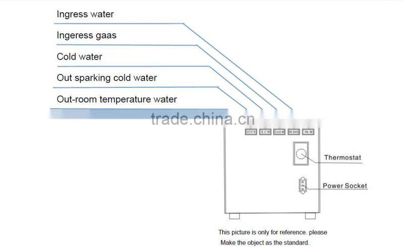5 Way Faucet And chiller dispenser delivery sparkling water /2 RO filter/mixer 2014 hot sales