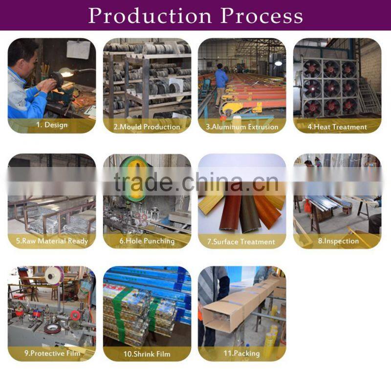 Professional chrome surface bathroon aluminum tile trim design