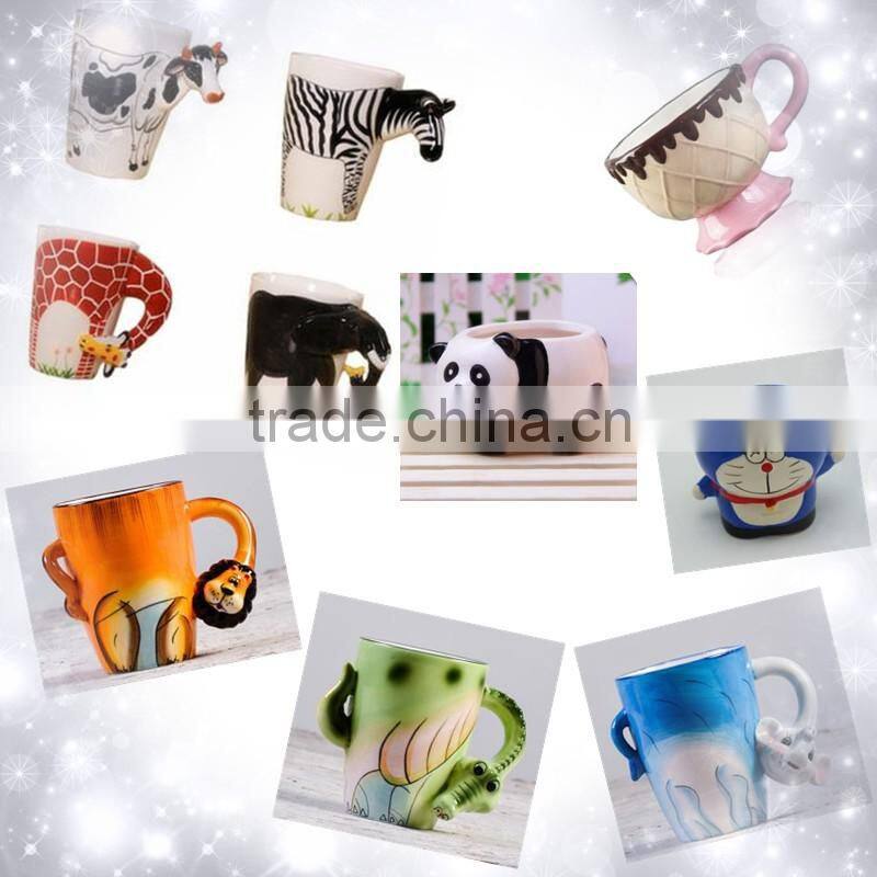 creative 3d christmas mug for christmas gift, ceramic coffee cup