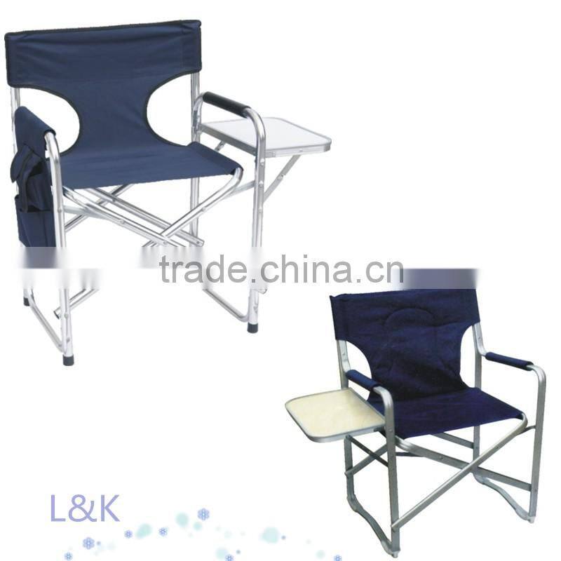 folding chair with side table/director chair with side table