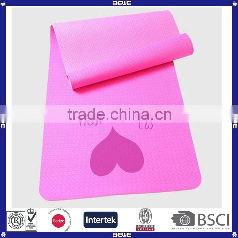 Colorful Printed 10mm Thicken OEM Mat For Yoga Customized