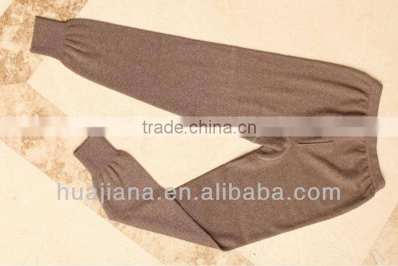 2014 winter cashmere legging for men OEM service