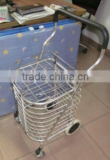 ALUMINUM SHOPPING TROLLEY