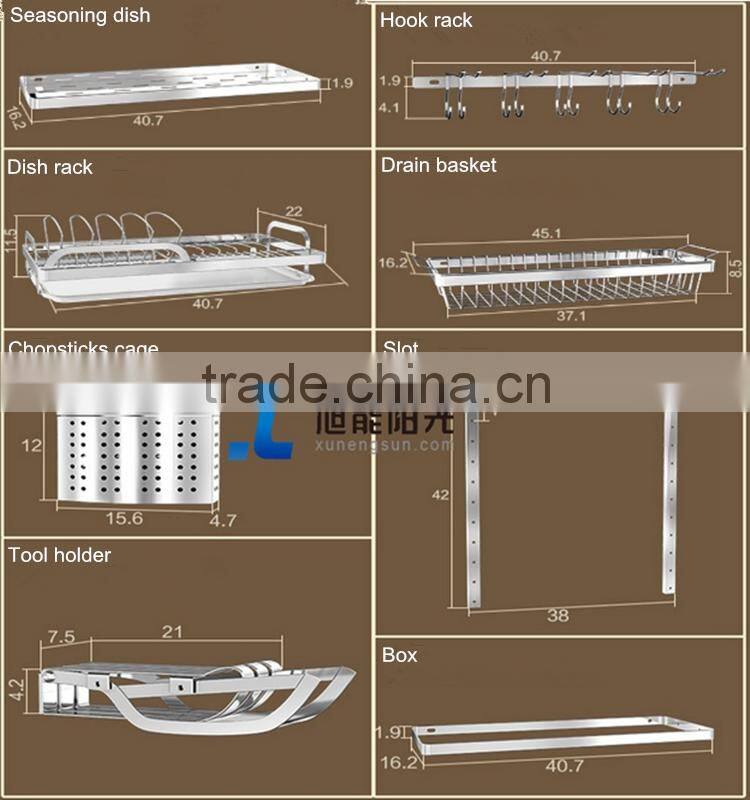 Stainless Steel Wall Mount display Rack