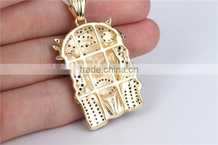 Factory custom 925 silver jesus head pendant with high quality