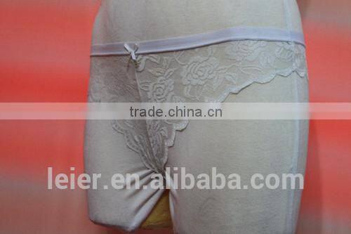 2015 hot sale fashion transparent lace G-string,