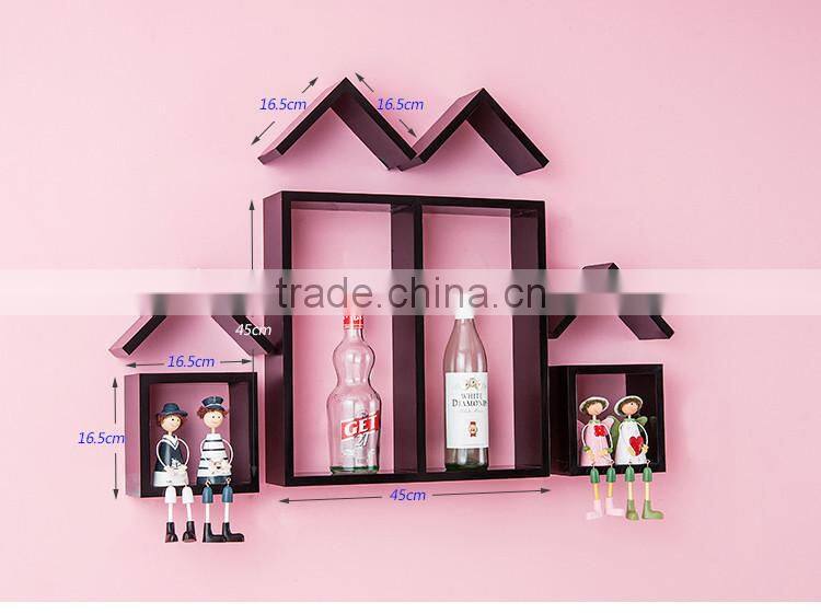 set 7 cube wall shelf