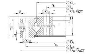 XU080430 crossed roller bearing|Standard Germany turntable bearing 380x480x26mm