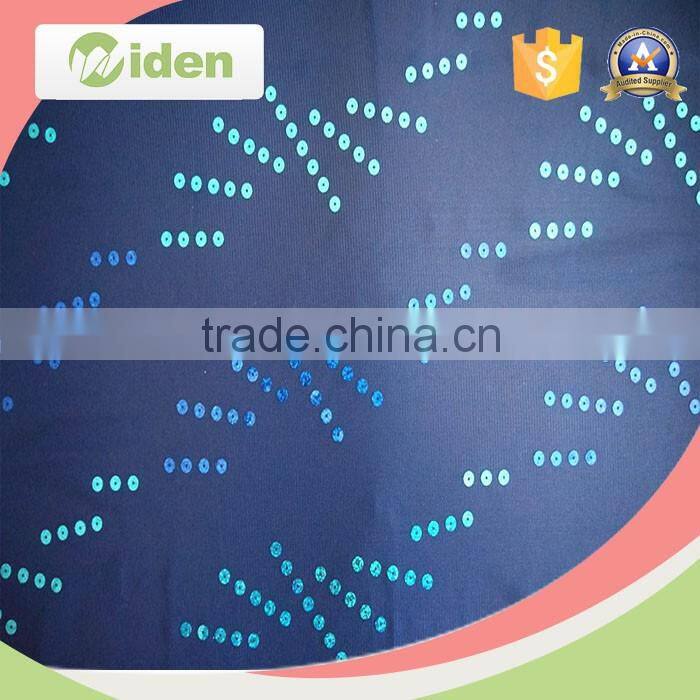 Quality guaranteed micro mesh polyester fabric with sequins or beads