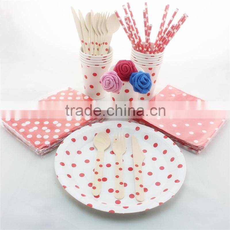 Wedding Decoration Baby Pink Party Tableware
