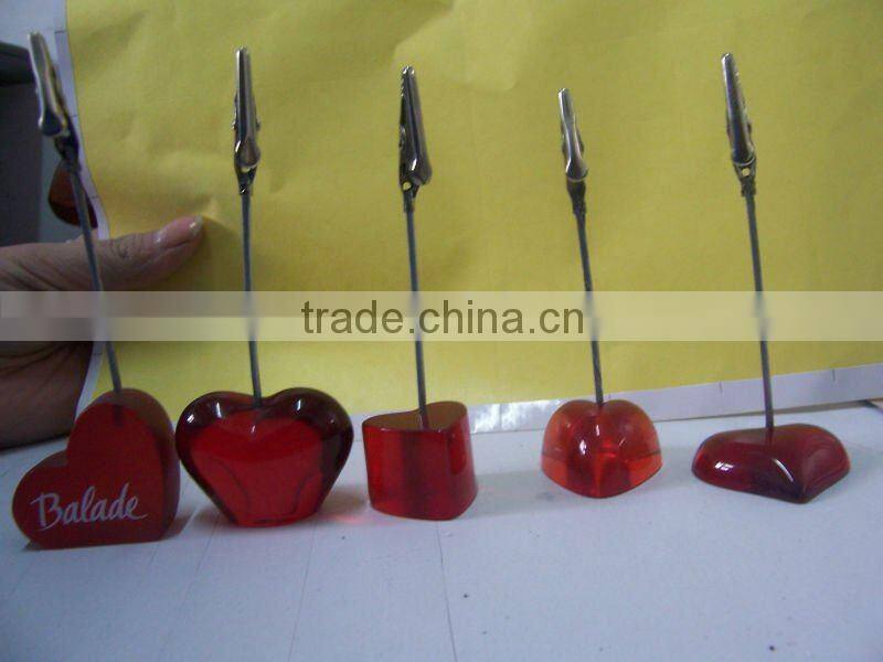 memo clip holder metal paper clip photo holder decorative