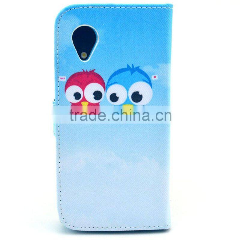 2015 Printed flip PU leather cover case for LG Nexus 5