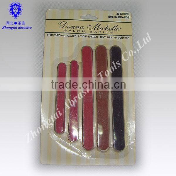 FASHION Colorful Nail File Beauty Manicure Set with many sizes