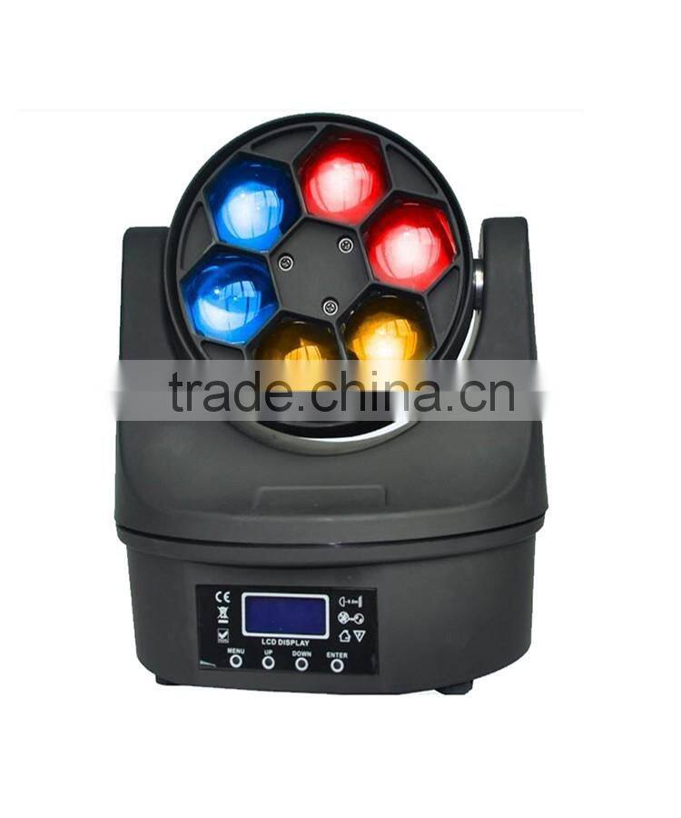osram 6pcs 15W RGBW 4 in1 bee eye led mini professional moving head light