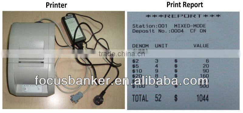 1+1 Pocket Currency Counter Sorter/Two Pocket Money Discriminator
