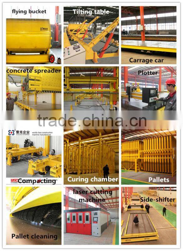 Eur standard precast concrete elements production line with high quality China manufacture