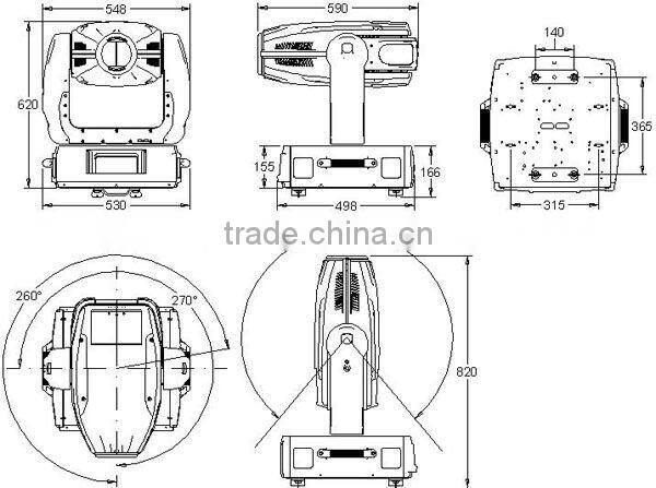1200W stage moving lights