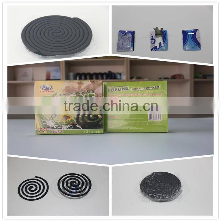 Topone Quality repellent incense , mosquito incense for Angola , black mosquito coil