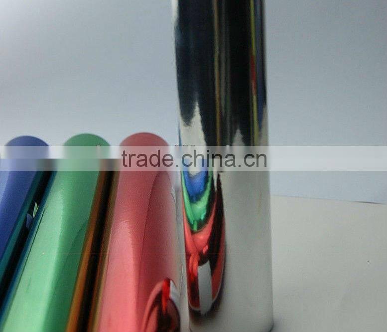 black chrome mirror vinyl film with bubbles free