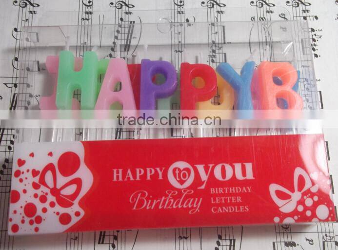 Birthday Letter Candle