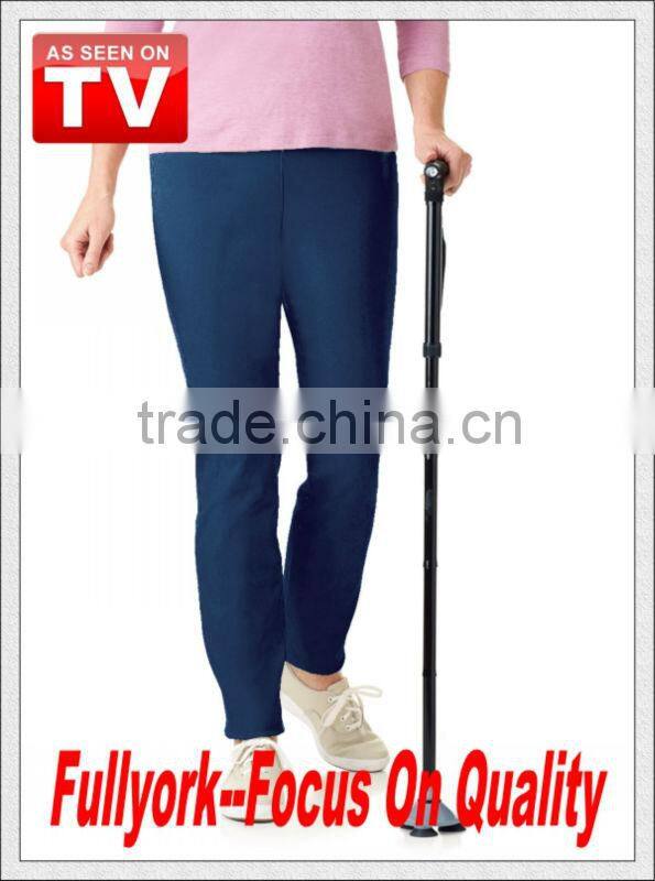 Foldable Folding Trusty Cane With Built In Lights As Seen On TV Hurry Cane