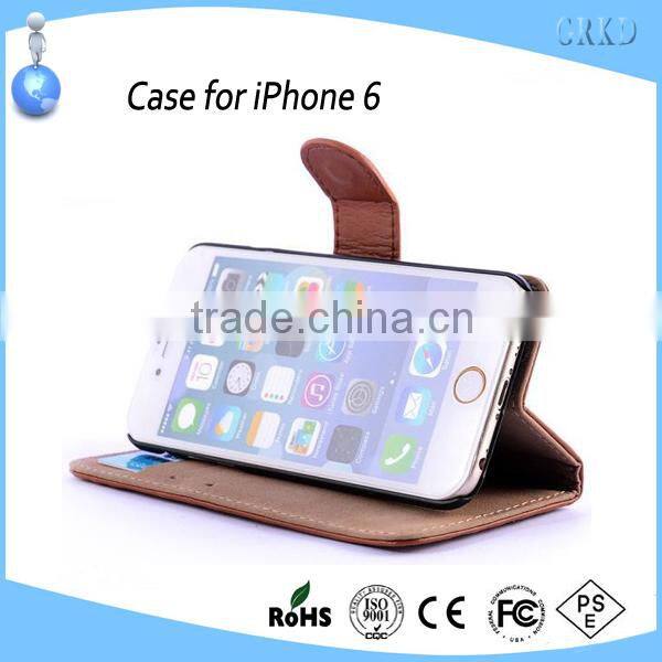 Superior quality genuine leather case for iphone 6