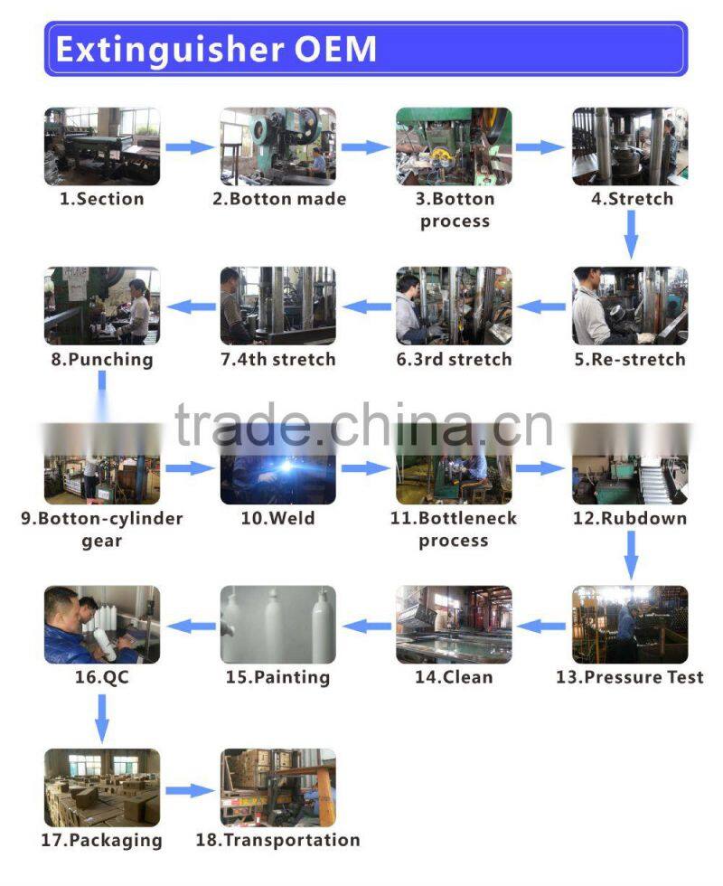 Dry chemical 0.5kg fire extinguisher with CE marking VD01CE-01