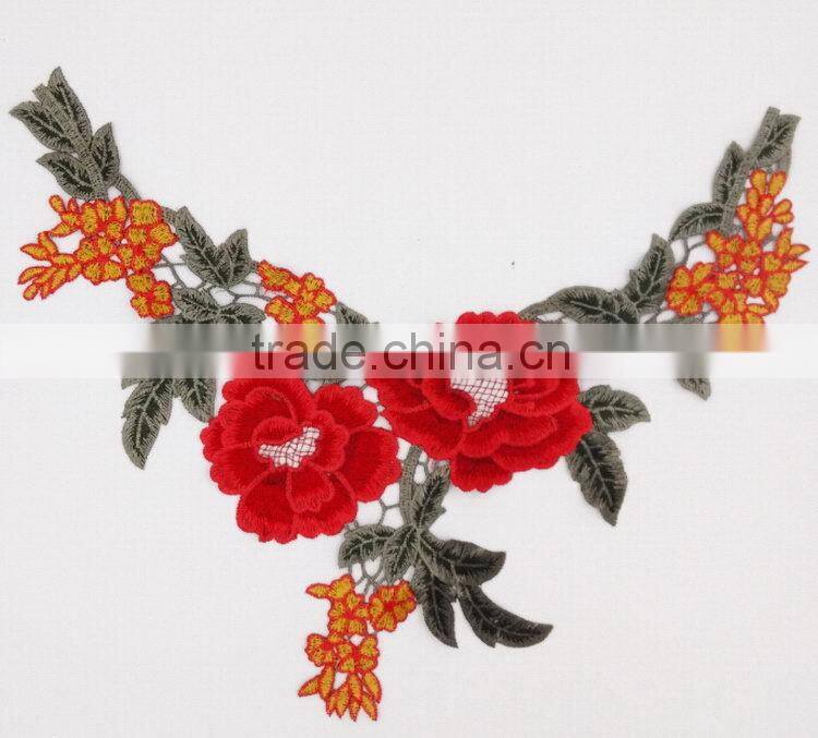 Quality top sell floral lace crochet collar