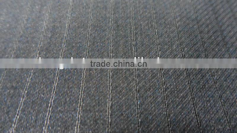 viscose and polyster stripe men TR suiting fabric