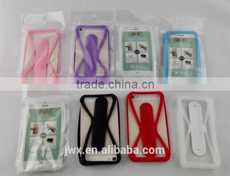 universal silicone bumper case with touch-U holder