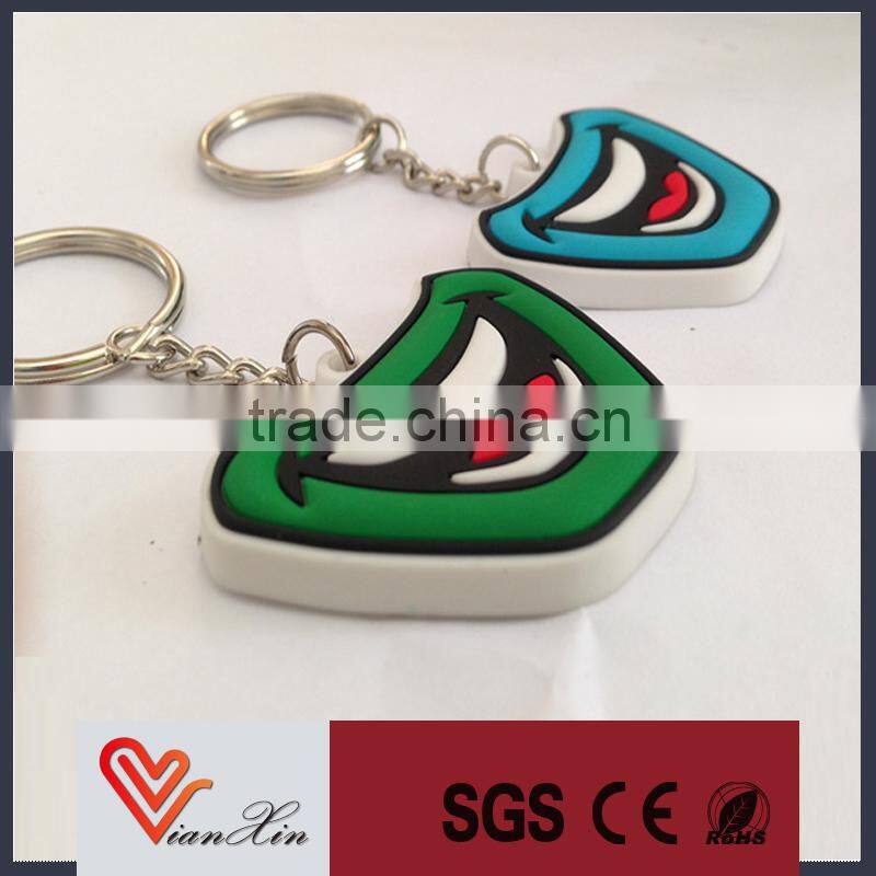 wholesale custom 3D effect soft PVC cartoon keychain