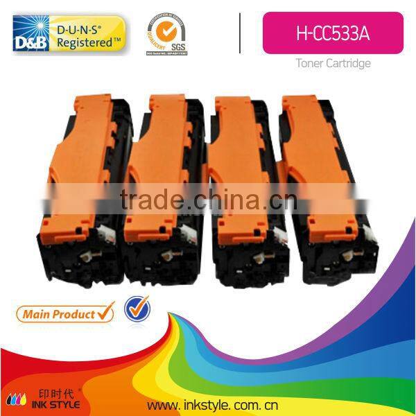 four colour toner cartridge cc530a with chip