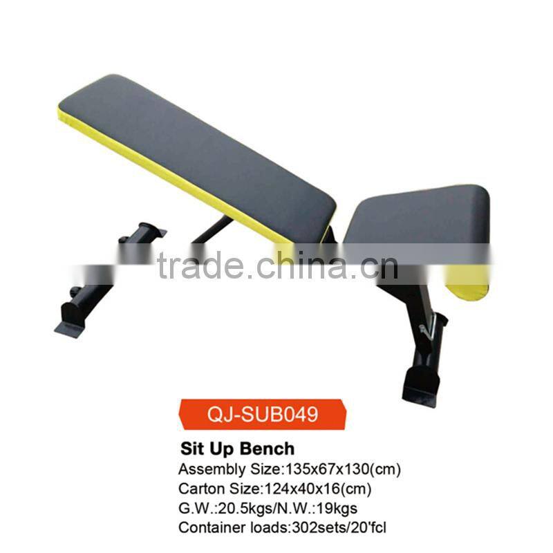 Incline bench flat sit up bench lat machine