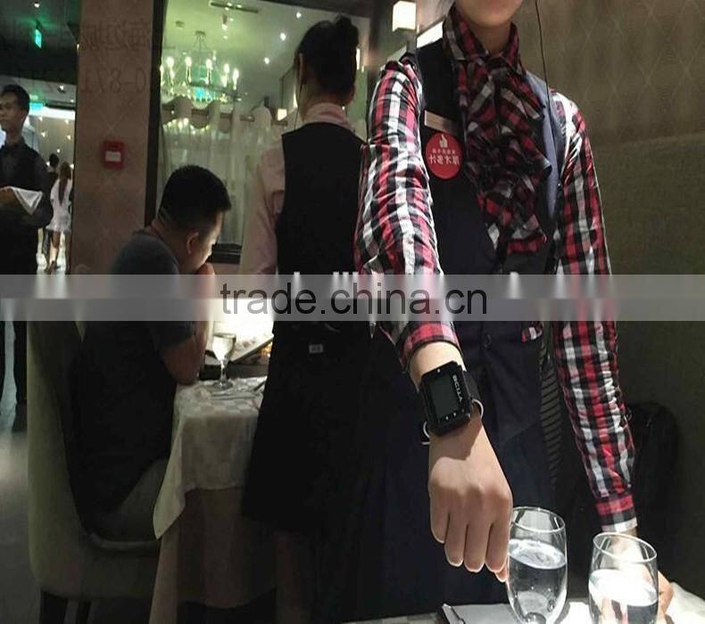 Best seller 300M call range watch pager and button restaurant table call system