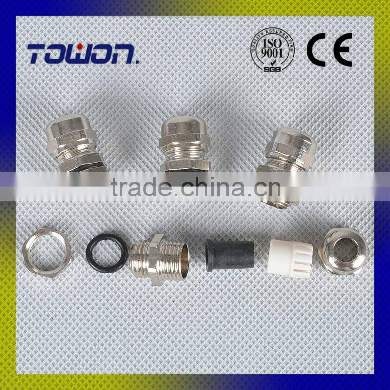 Brass cable gland High Quality IP68 PG19 10-14MM Metal Cable Waterproof Connector