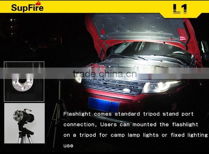 Brightest Supfire flashlight led torch L1 3800 lumen 50w 5*cr XML U2 Fishing Night Lamp