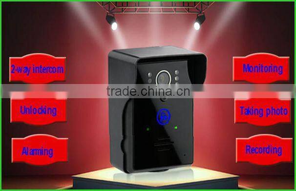 Motion detection clear night vision worldwide use wifi video door bell with camera