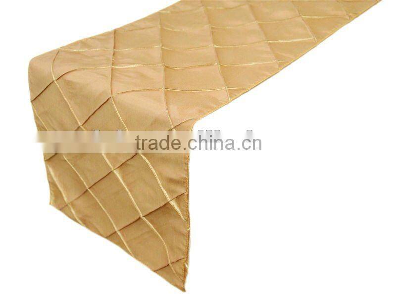 Pintuck table runner,table cloth,chair sash,placemat,napkin,table cover