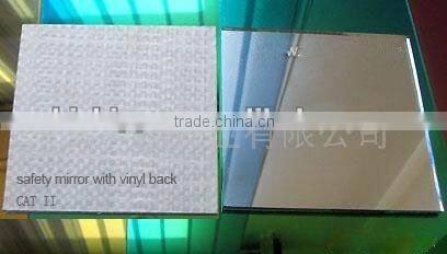 safety mirror with PE backing