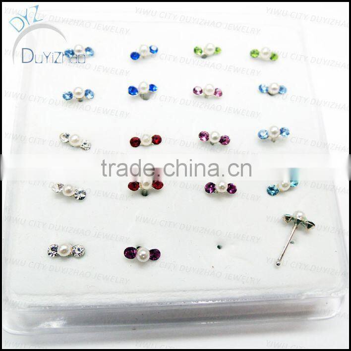 silver unique nose piercing jewelry