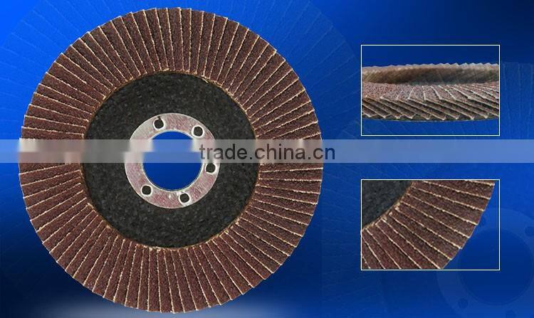 115mm flexible flap disc coated abrasive metal polish