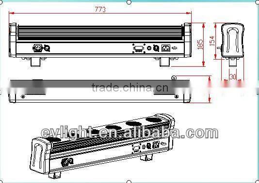 2014 new led efffect light 6x10w RGBW Cree beam light