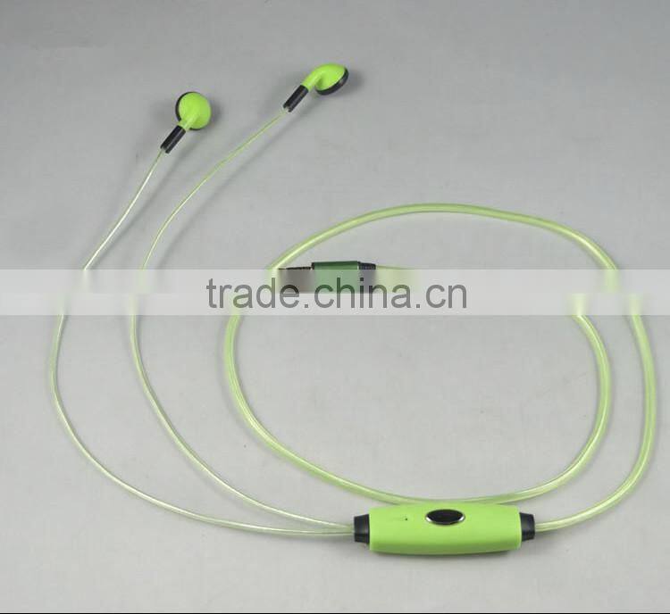 2014 newest El Luminous Earphone,take action to enjoy the music rhythm!
