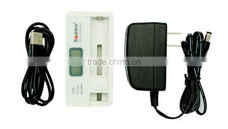 Soshine SC-S7 charger With LCD Display for Li-ion 18650 18350 RCR123 Ni-Mh AA AAA 18650 single charger 18650 battery charger
