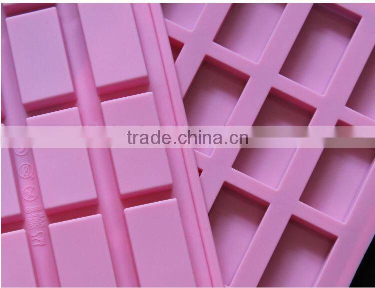 hot selling 20 cavities rectangle silicone soap mould
