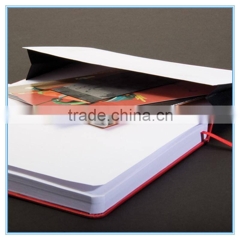 black art paper cover notebook with pen