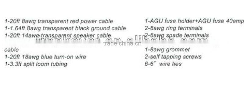 FrankEver amp wiring kit 8 awg car audio wiring kit